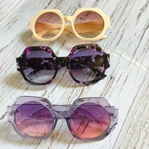 Oversized Round Sunglasses 2 for $20